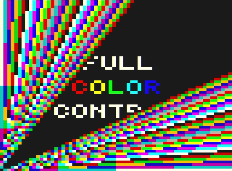 Dazzler display — 512-pixel raster, alternate (orange) palette